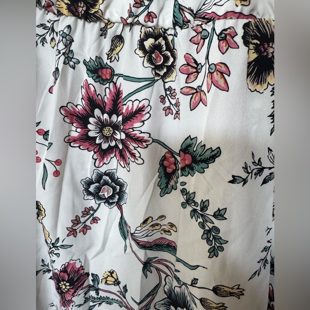 Loft Floral Spaghetti Strap Maxi Dress size 12p - Picture 4 of 6